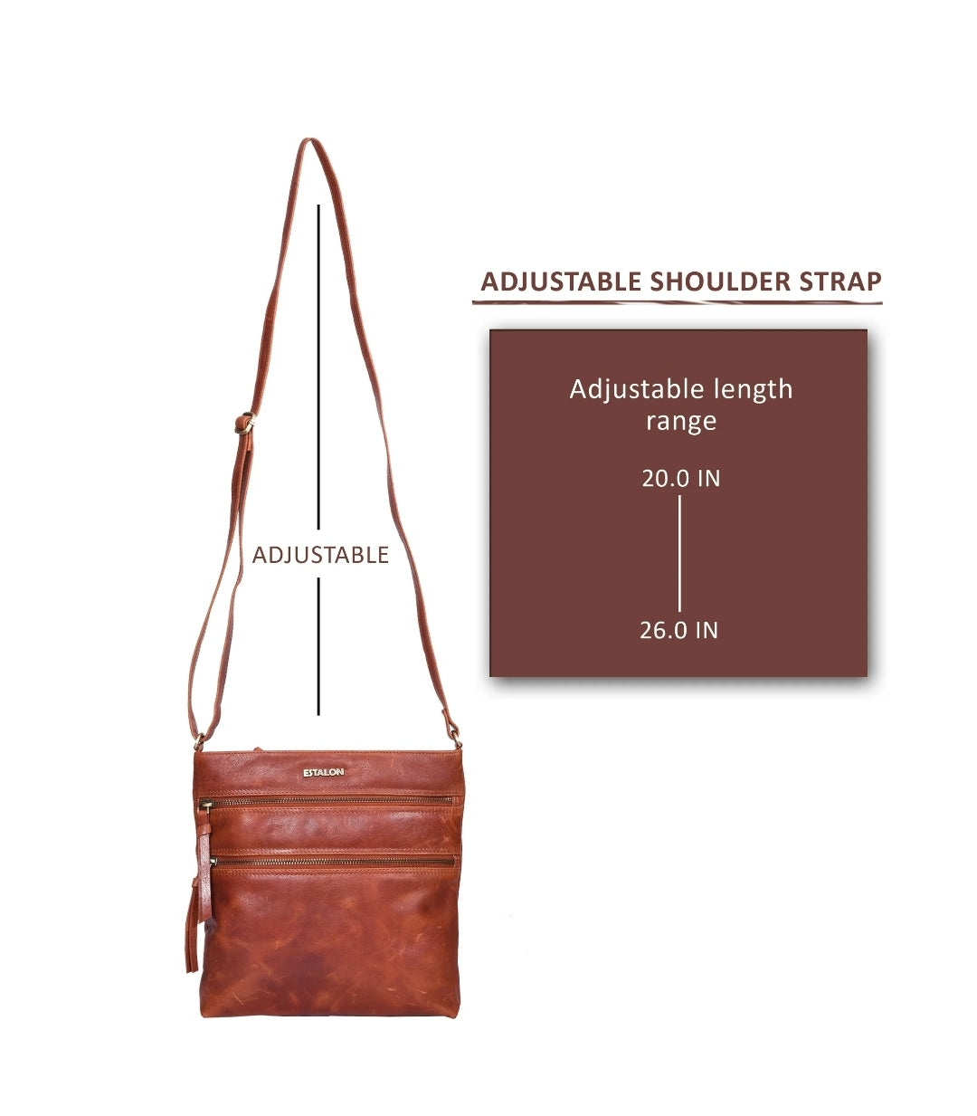 Leather crossbody