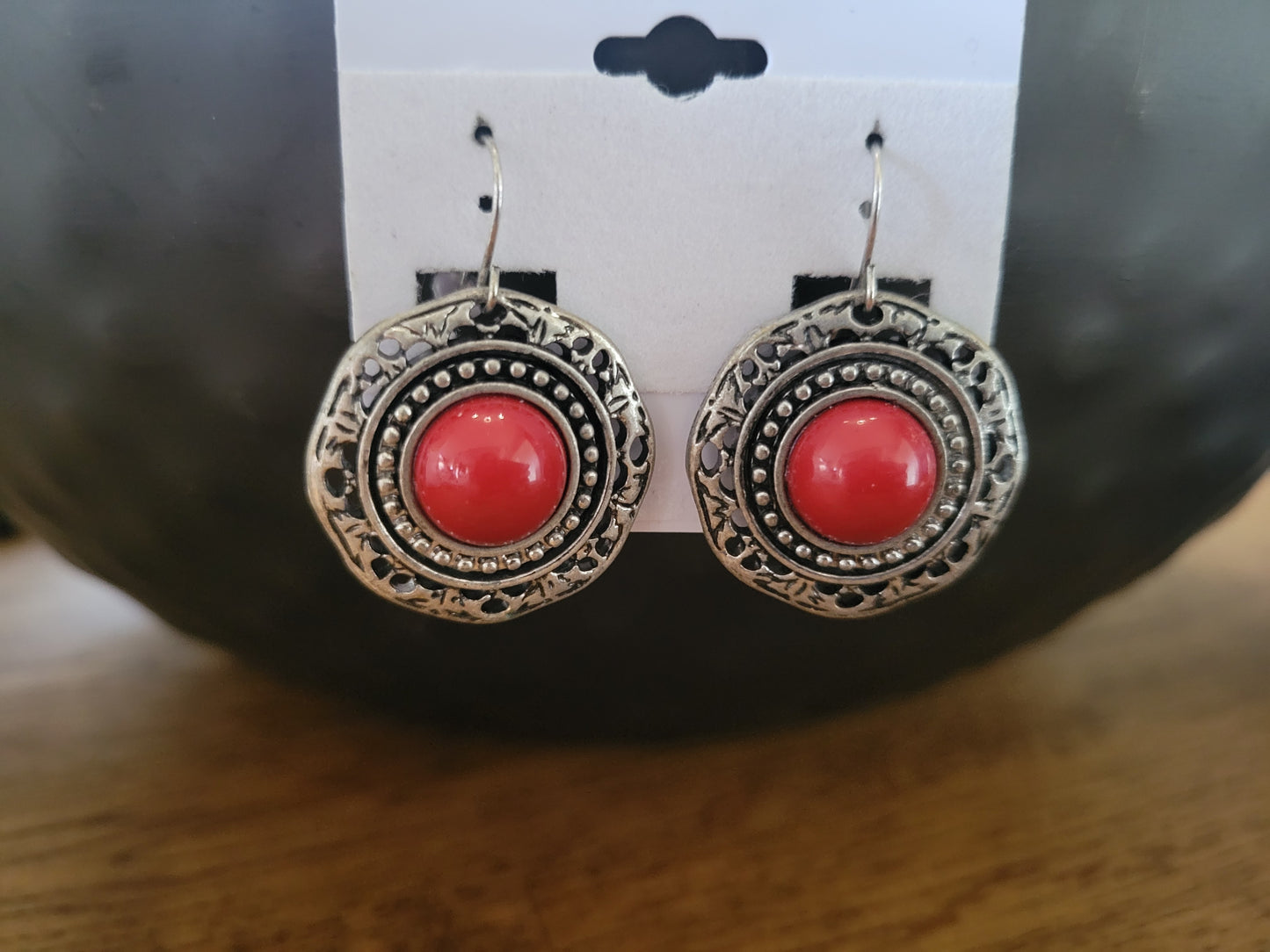 Coral earrings